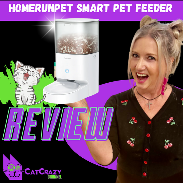 Stop Filling Your Cat's Bowl - The Homerunpet Smart Pet Feeder Does It For You - Our Review 😻