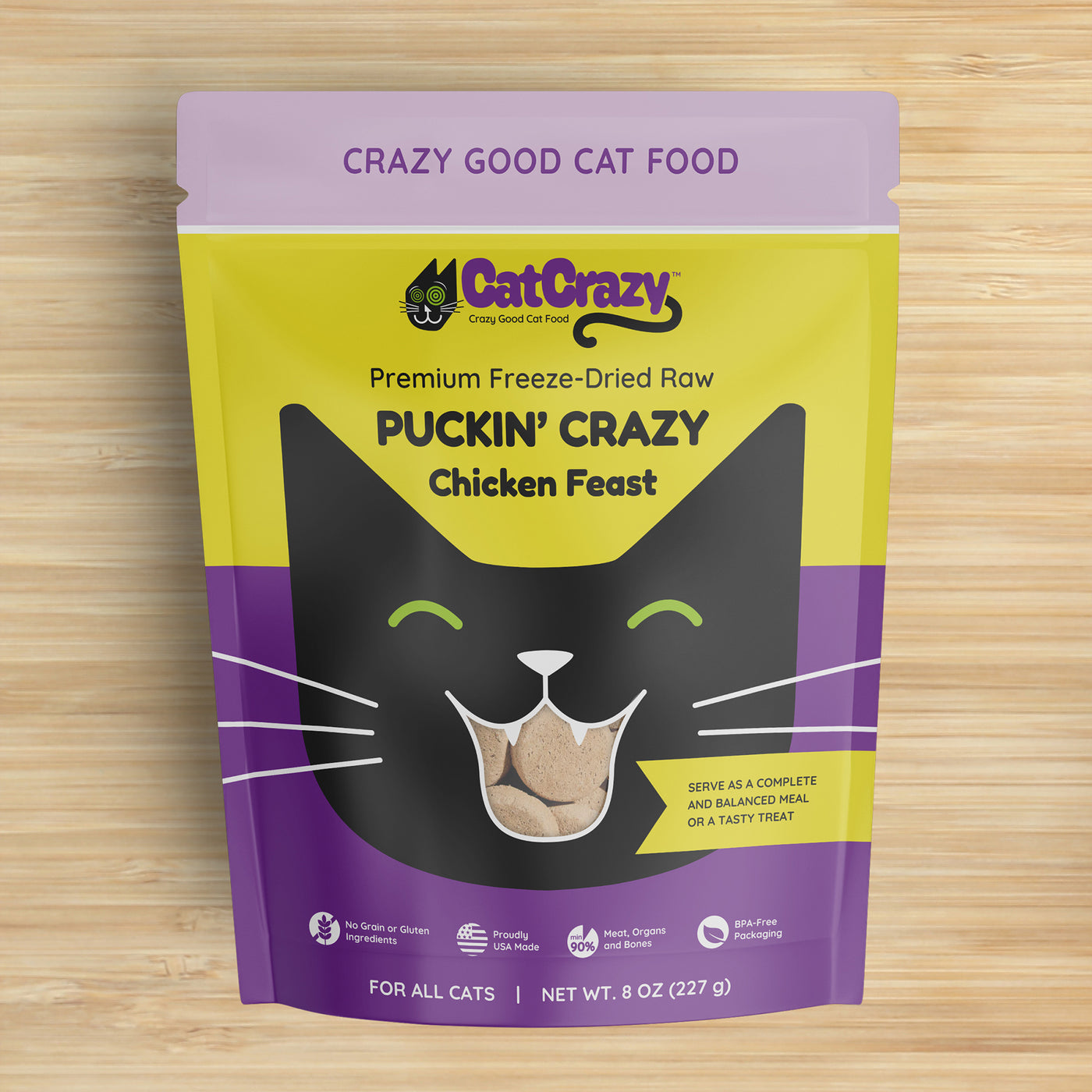 Premium Freeze-Dried Raw Puckin' Crazy Chicken Feast