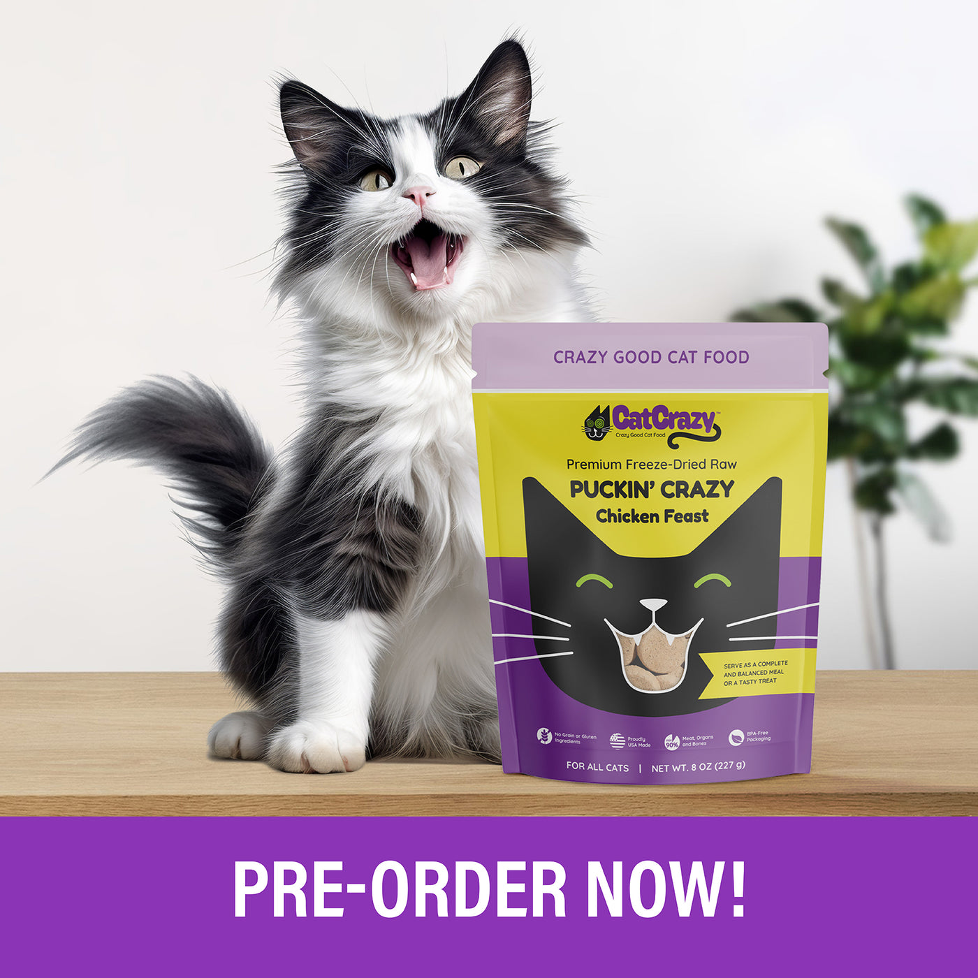 Premium Freeze-Dried Raw Puckin' Crazy Chicken Feast