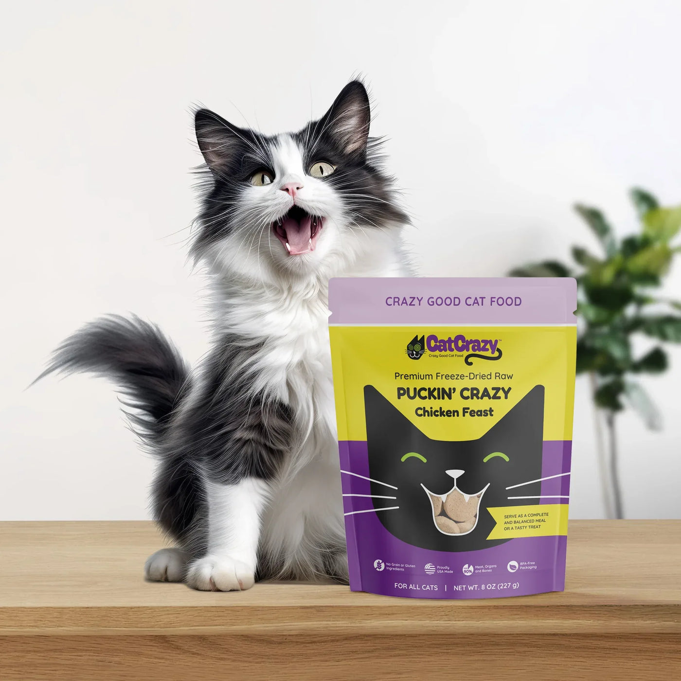Premium Freeze-Dried Raw Puckin' Crazy Chicken Feast – CatCrazy